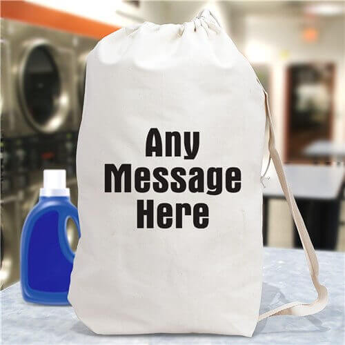 Any Message Here Personalized Laundry Bag