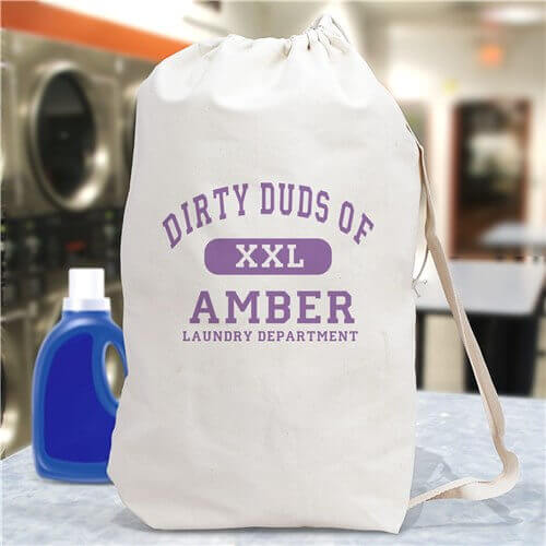 Dirty Duds Laundry Department Personalized Laundry Bag