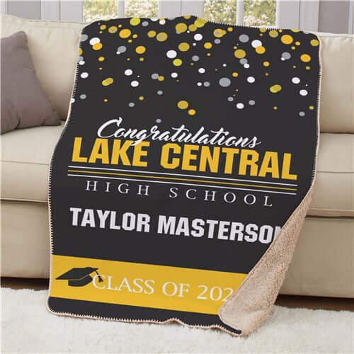 Personalized Congratulations Class Sherpa Throw - 50" x 60"