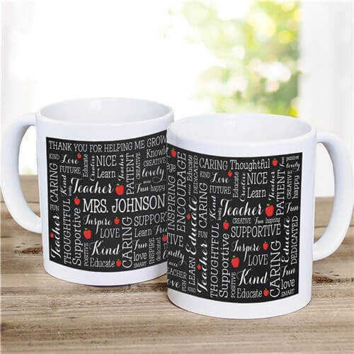 Teacher Word Art Mug