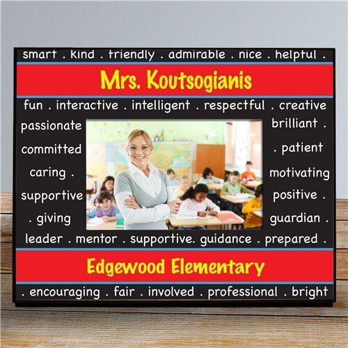 Personalized Teacher Printed Photo Frame