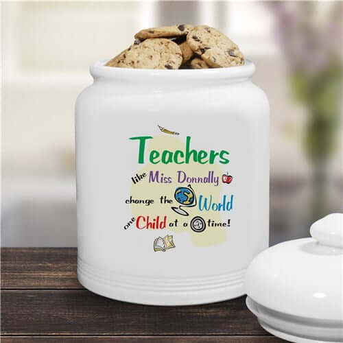 Change The World Ceramic Cookie Jar