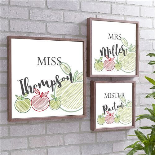 Personalized Teacher Wood Pallet Wall Decor