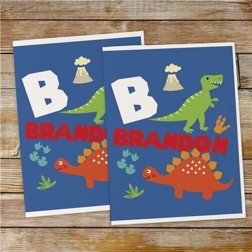 Personalized Dinosaur Folder Set
