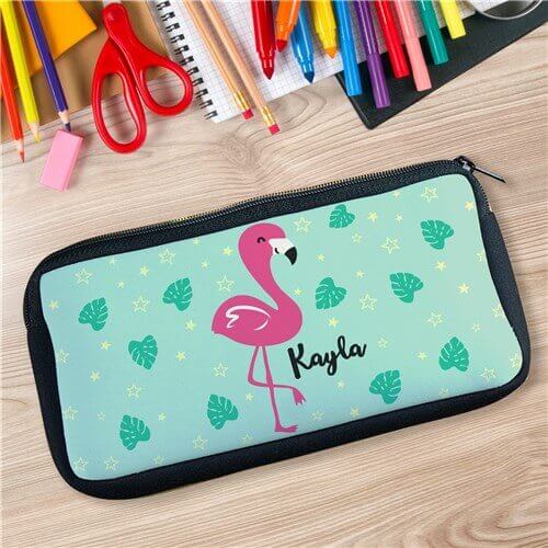 Bliss EDU Personalized Flamingo Pencil Case
