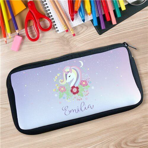 Personalized Unicorn Pencil Case