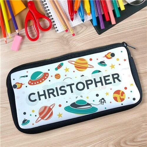 Personalized Space Pencil Case