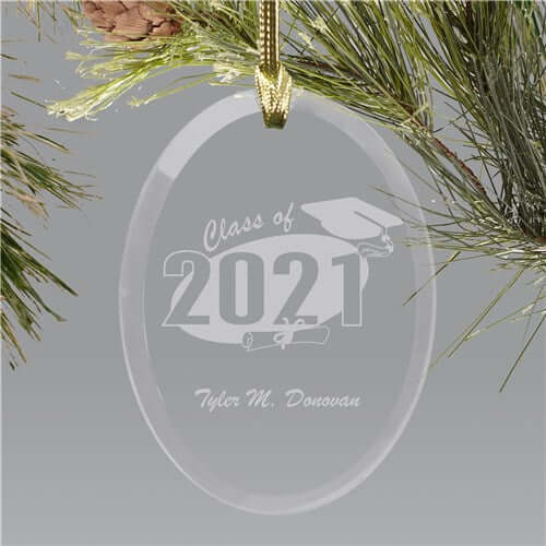 Personalized Grad Christmas Ornament