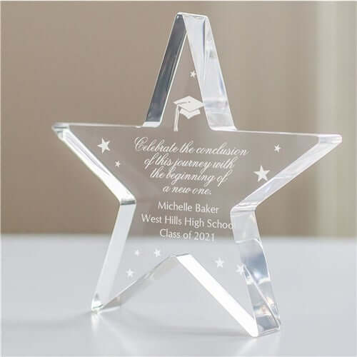 Personalized Graduation Acrylic Star Keepsake