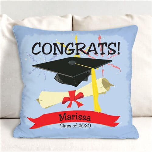 Personalized Graduation Congrats Throw Pillow