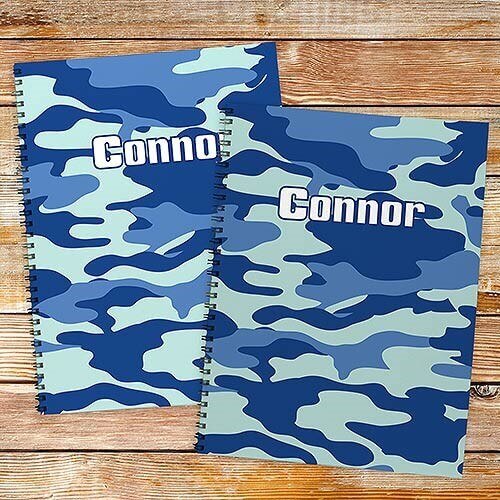 Personalized Camouflage Notebook set