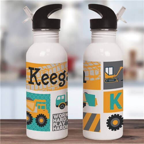 Bliss EDU Personalized Truck Water Bottle