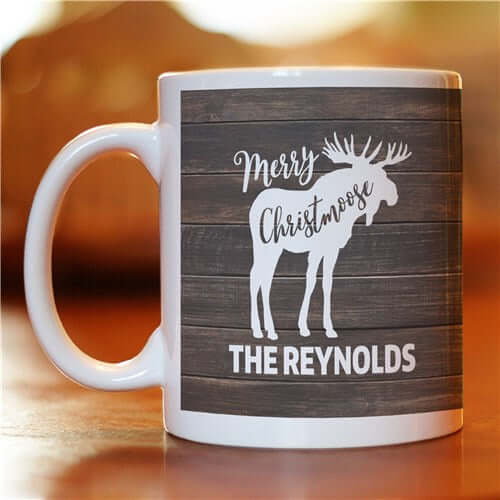 Personalized Merry Christmoose Mug