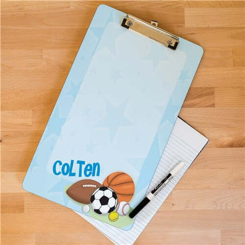 Personalized Sports Fan Clipboard