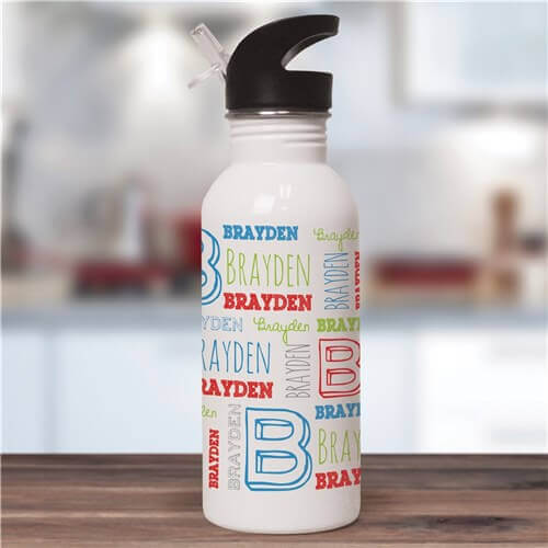 Personalized Kid's Name Water Bottle