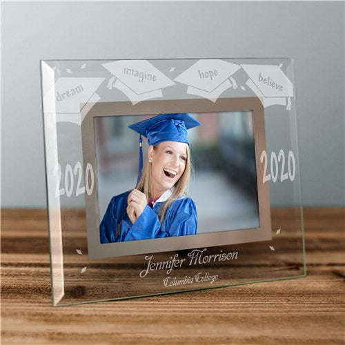 Personalized Graduation Glass Picture Frame