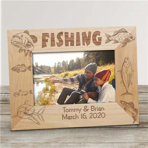 Engraved Fishing Picture Frame