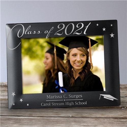 Engraved Black Graduation Picture Frame